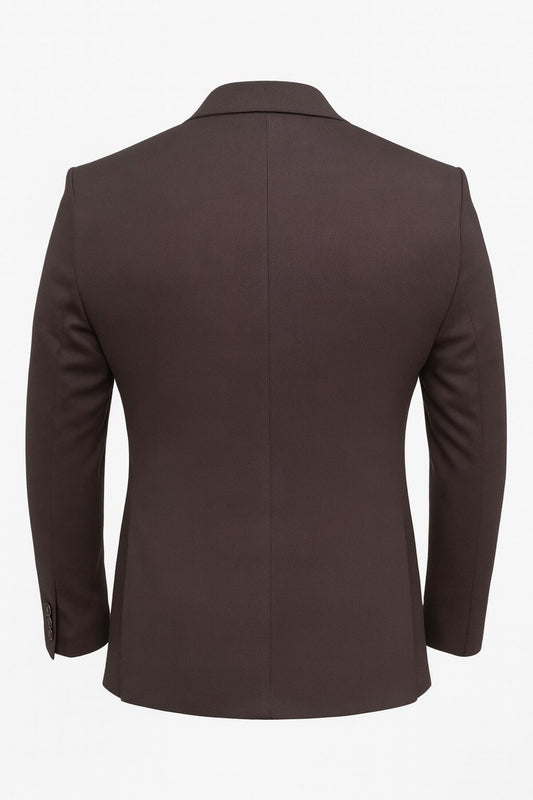 Kahverengi Erkek Slim Fit Blazer Ceket – Şık, Modern, Günlük ve Ofis Kombinlerine Uygun Tek Düğmeli - Kahverengi