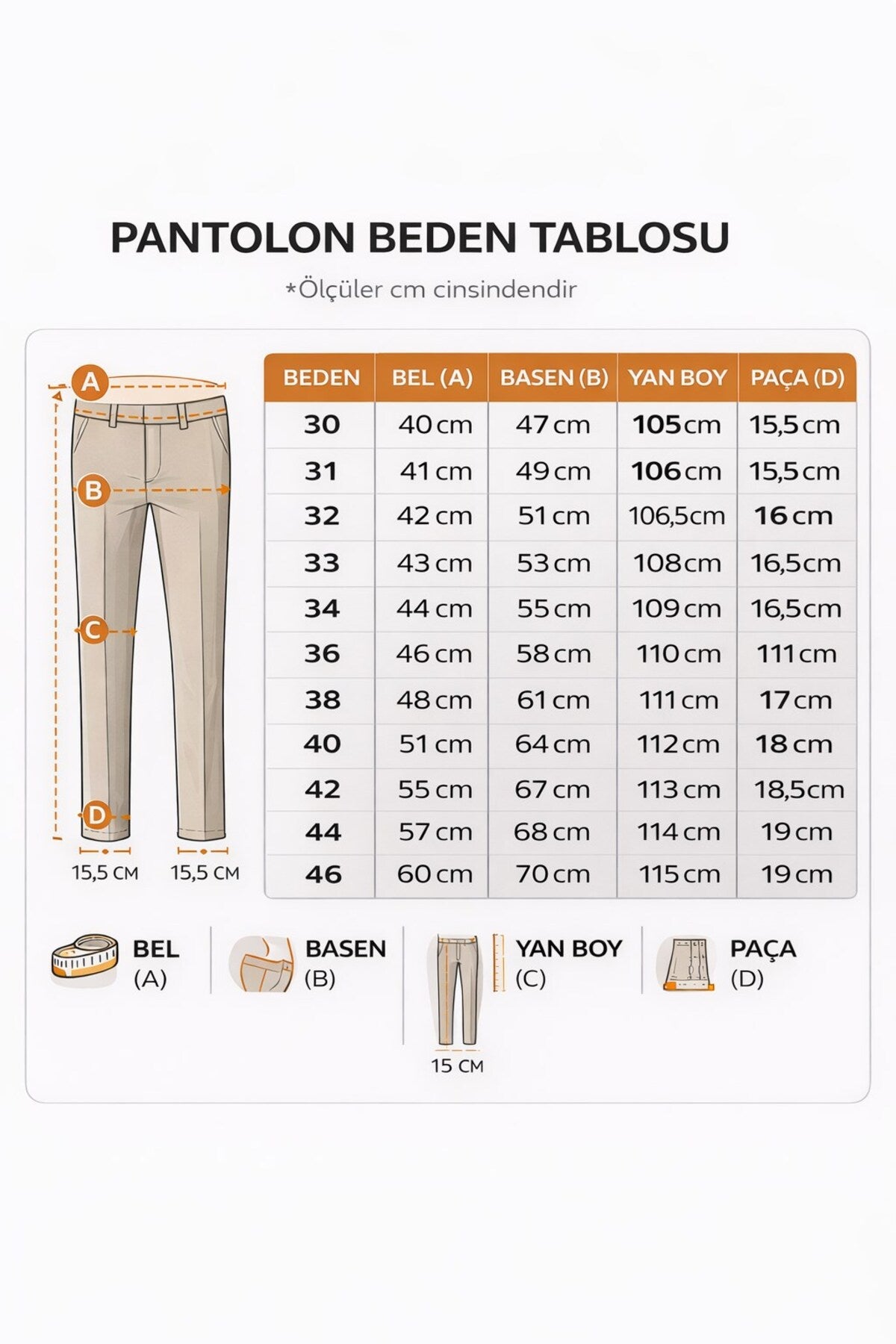 Erkek Tam Beli Lastikli Duble Paça Likralı Kumaş Pantolon - Siyah
