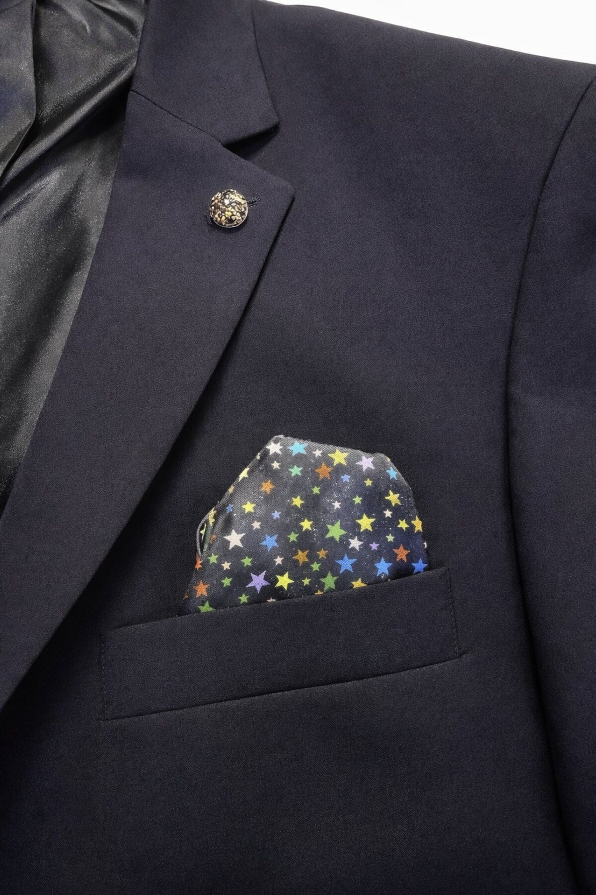 Erkek Mono Yaka Tek Düğmeli Çift Yırtmaçlı Blazer Ceket – Premium Dokuma Kumaş, 8 Renk - Siyah
