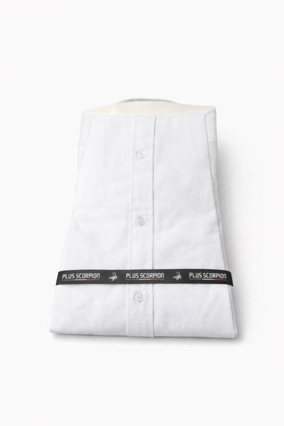 Erkek Beyaz Klasik Gömlek – Slim Fit, Düz Model, Şık Ofis & Günlük Kombin - Beyaz