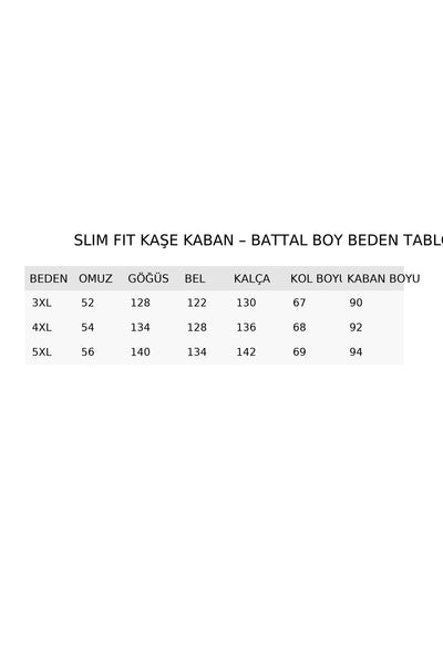 Erkek Uzun Kaşe Kaban – Çıkartılabilir Kürk Yaka, Astarlı ve Cepli Slim Fit Mont (Bej, - Siyah