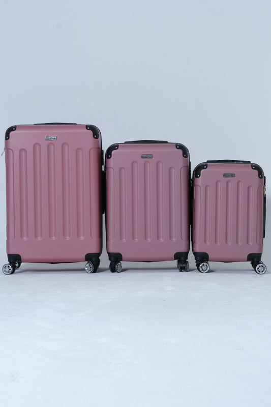 ABS Ultra Hafif Sert Kaplama Valiz Luna - Pembe