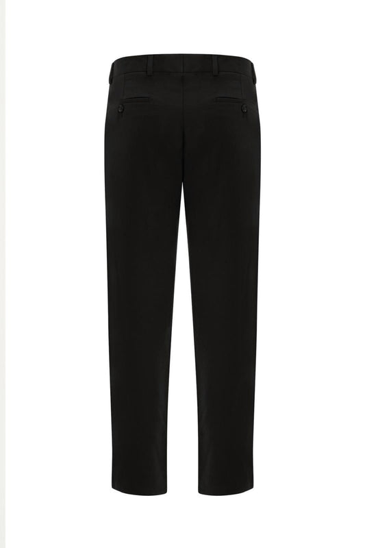 Erkek Slim Fit Klasik Kumaş Pantolon – Dar Kesim, Günlük ve Ofis Kullanımına Uygun Şık Tasarım - Siyah