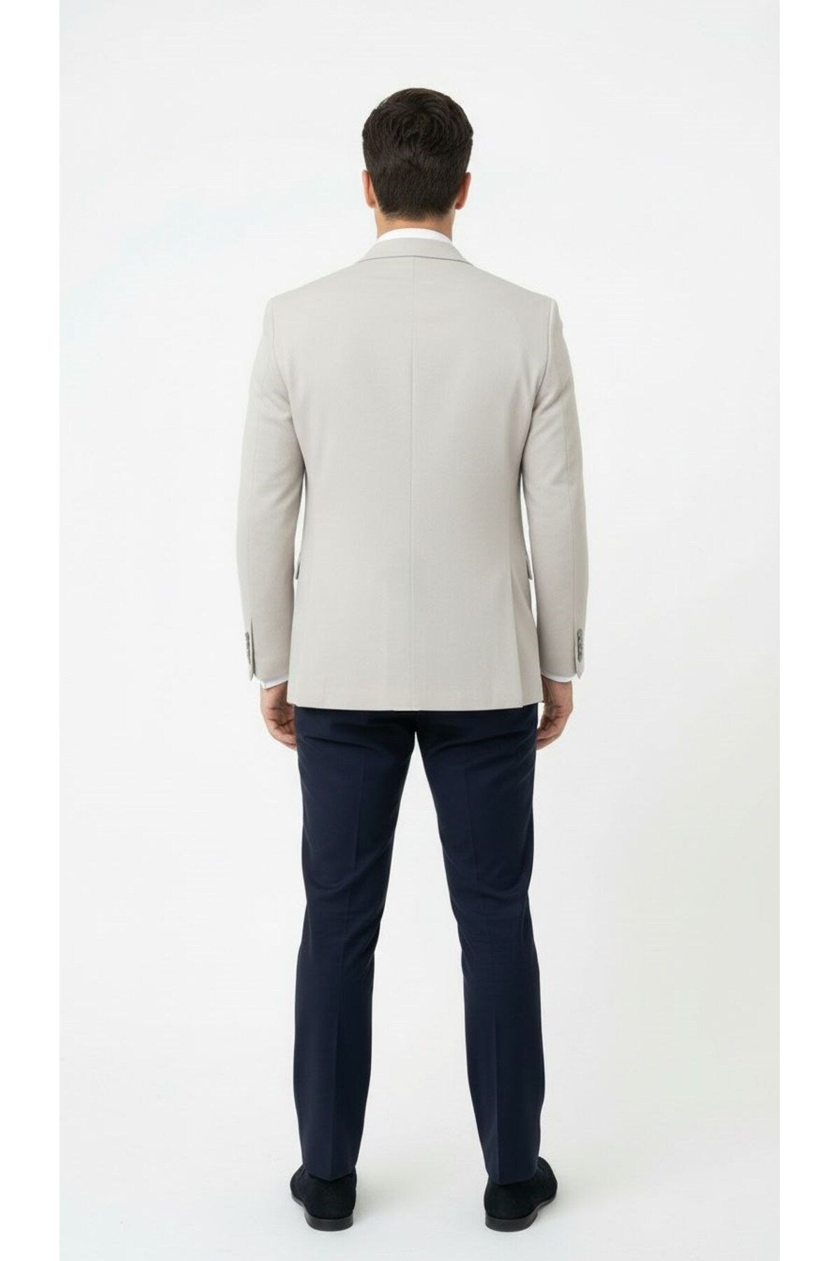 Taş Rengi Slim Fit Erkek Blazer Ceket – Modern Ofis & Davet Stili - Bej