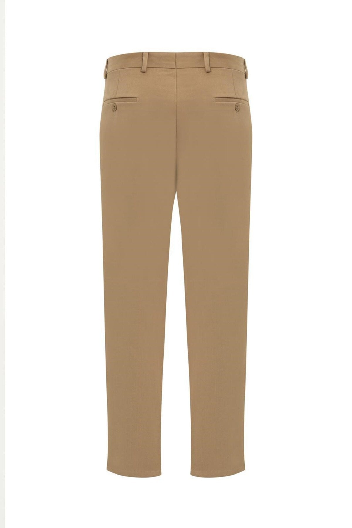 Erkek Slim Fit Klasik Kumaş Pantolon – Dar Kesim, Günlük ve Ofis Kullanımına Uygun Şık Tasarım - Bej