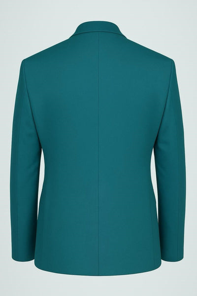 Petrol Yeşili Erkek Blazer Ceket – Esnek Comfort Kumaş, Slim Fit İtalyan Kesim Tek Düğmeli Model - Yeşil