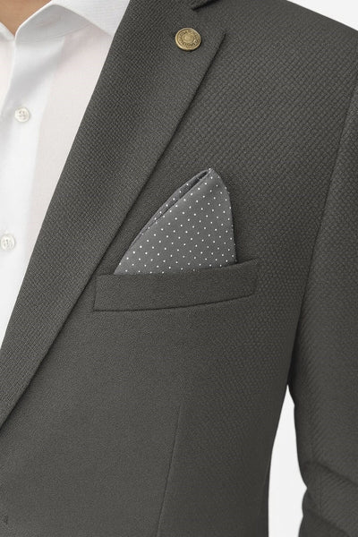 Erkek Siyah Blazer Ceket – İtalyan Kesim, Tek Düğmeli,Çift Yırtmaçlı Şık Klasik Model - Siyah