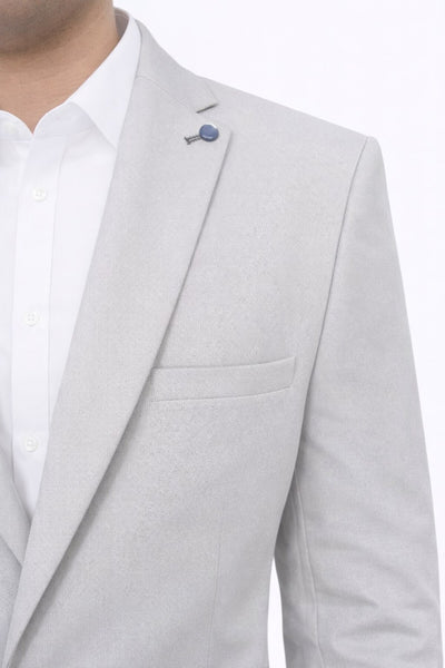 Taş Rengi Slim Fit Erkek Blazer Ceket – Modern Ofis & Davet Stili - Bej